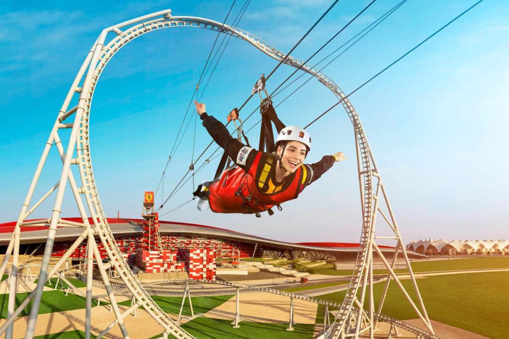 Ferrari Worlds High speed Zip Line 1